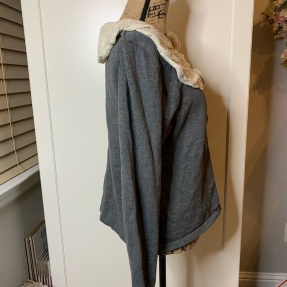 Chadwicks Cardigan Sweater with Fluffy Collar - Picture 10 of 16